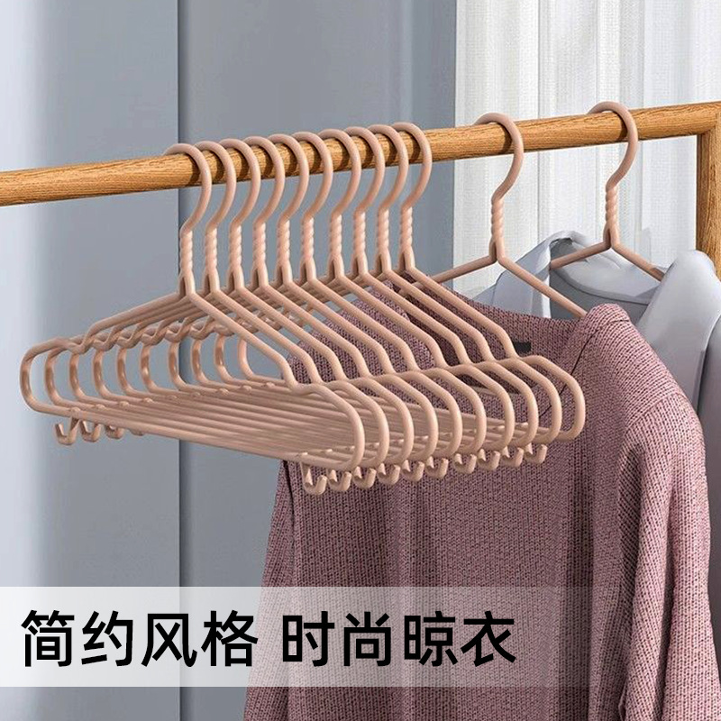 加粗成人衣架家用无痕学生宿舍用挂衣架衣挂强承重防滑衣撑子批发|undefined