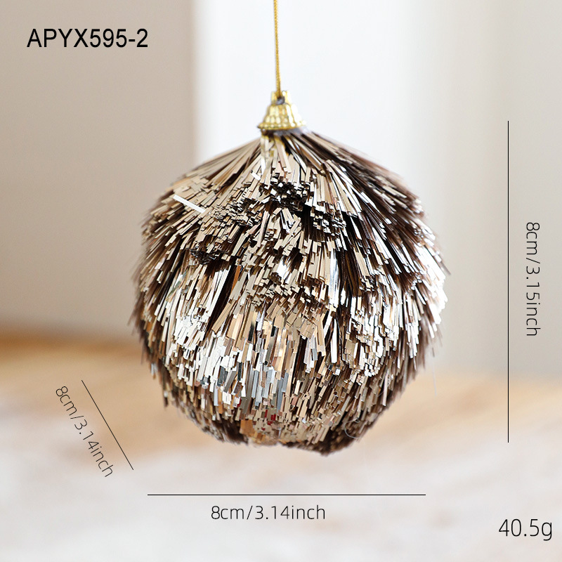 Bolas de Navidad de 8CM Champaña