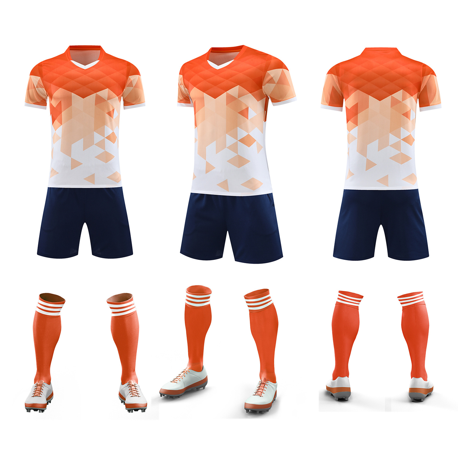 Ropa de entrenamiento de fútbol verano nuevo estudiante adulto ropa de correr al aire libre casual juego de secado rápido ropa de equipo número de impresión ropa de clase
