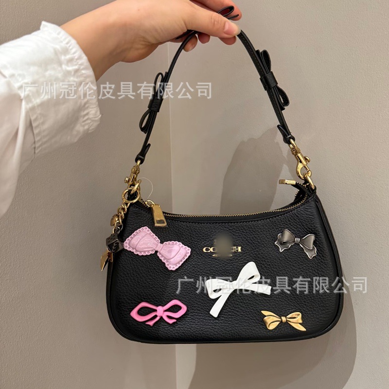 Black gift box with bow