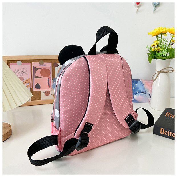 Minnie Mouse Backpack - Kawaii Pink Schoolbag for Kids