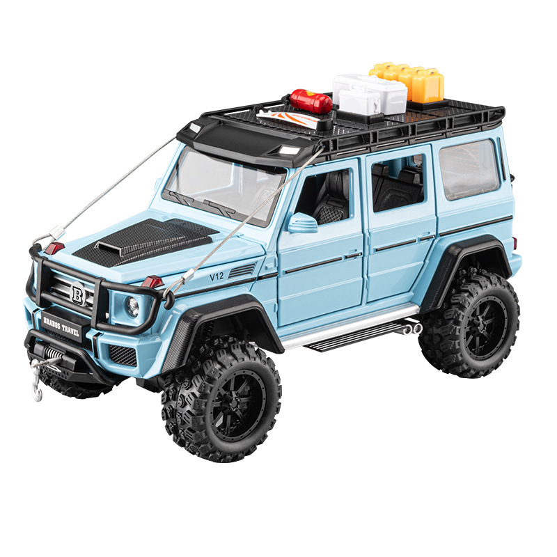 1:24 Babo G550 aleación modelo de coche sonido y luz Tire hacia atrás decoración del coche de juguete para niños Venta caliente transfronteriza