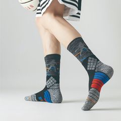 運動襪男專業籃球襪長筒加厚高筒襪子毛巾襪吸汗防滑透氣精英襪