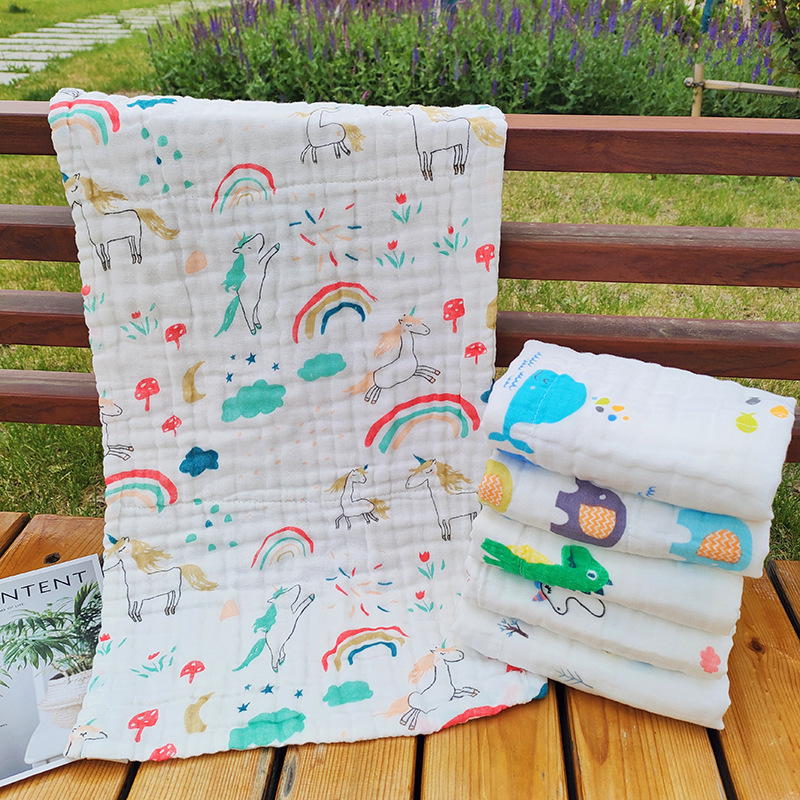 Cotton six-layer high-density face towel gauze face towel baby belly towel absorbent soft gift group purchase Cotton six-layer high-density face towel gauze face towel baby belly towel absorbent soft gift group purchase