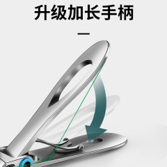 Large Open Mouth Nail Scissors, Single Large Size, Splash Proof Nail Cutter, Thick Nail Specific High-Grade Portable Stainless Steel Nail Nippers