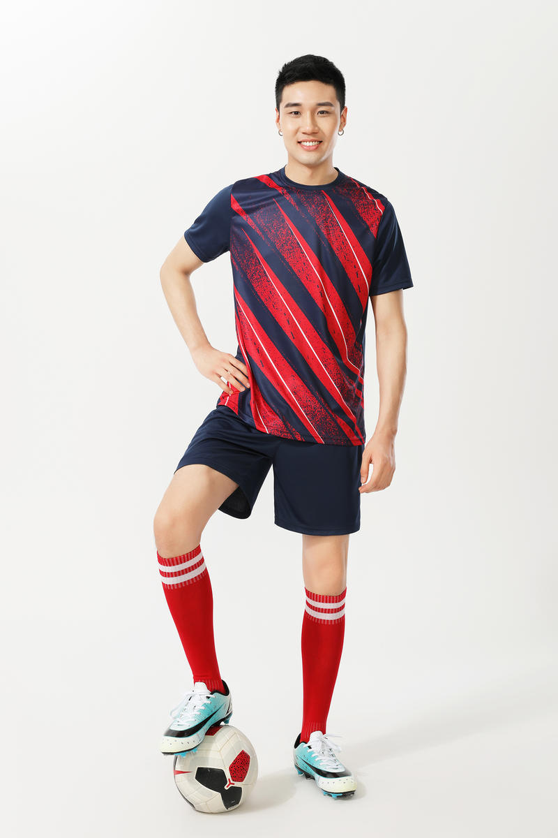 Traje de uniforme de fútbol, camiseta de competición, uniforme de equipo de manga corta para adultos, traje de entrenamiento para estudiantes masculinos y femeninos, bordado imprimible 5028
