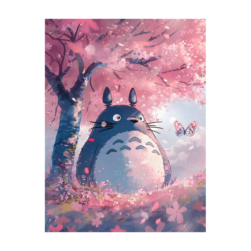 하야오 미야자키 토토로 수직 판 배경 천에 매달려 천 애니메이션 교수형 그림 인터넷 인기있는 침대 옆 태피스트리 룸 기숙사 벽 천