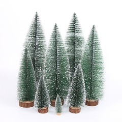 ミニクリスマスツリーデスクトップオーナメント DIY 松葉ツリークリスマスデコレーションクリスマスディップホワイトシダ小さなクリスマスツリー
