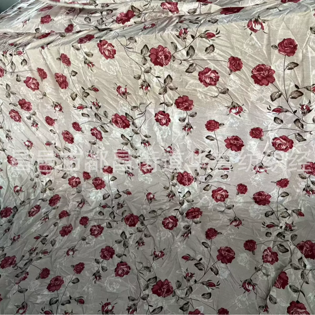 加厚植物羊绒涤纶床品印花布料幅宽2.35米库存二等布处理工厂直销