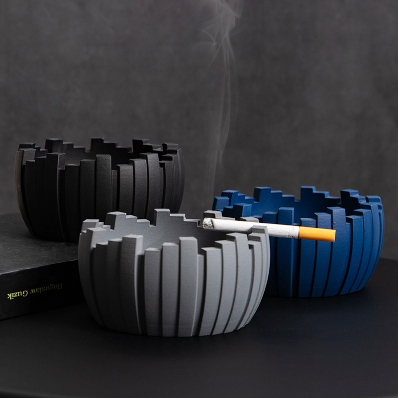 Ashtray High-grade Light Luxury Home Living Room Office Nordic Ins Creative Personality Trendy Ashtray Ornaments