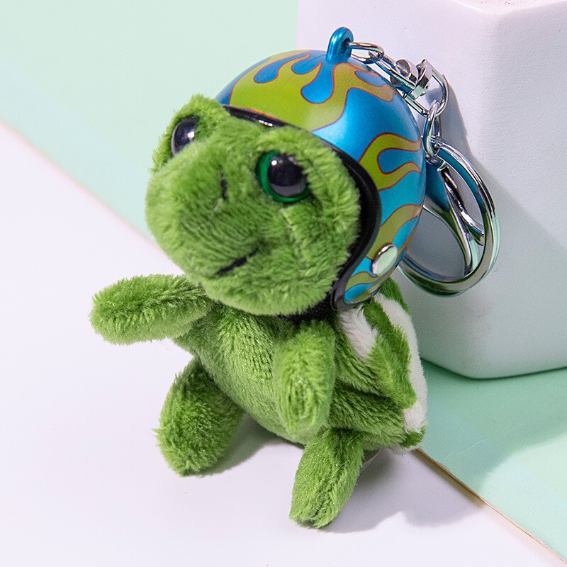 Plush Turtle Keychain with Helmet, Turtle Pendant, Bag Accessory, Tiktok Influencer Christmas Gift Plush Turtle Keychain with Helmet, Turtle Pendant, Bag Accessory, Tiktok Influencer Christmas Gift