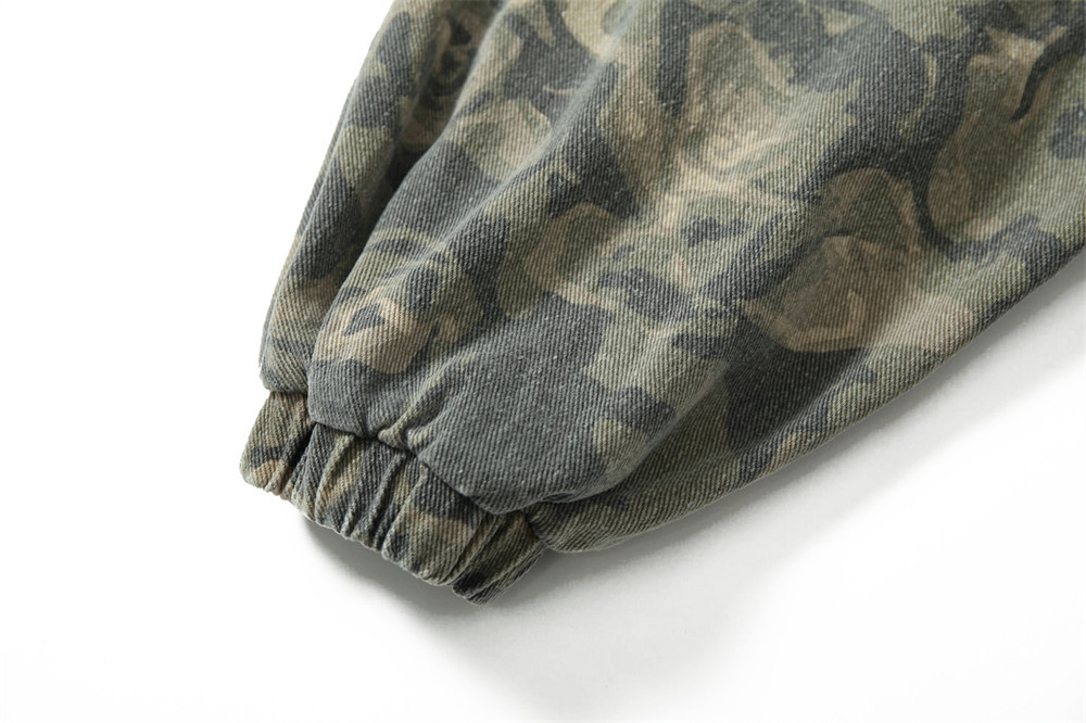 Giacca con cappuccio patchwork mimetica vintage da uomo e da donna, stile punk, vestibilità ampia, effetto consumato, per abbigliamento casual da strada, taglie dalla M alla 2XL_voghion.com