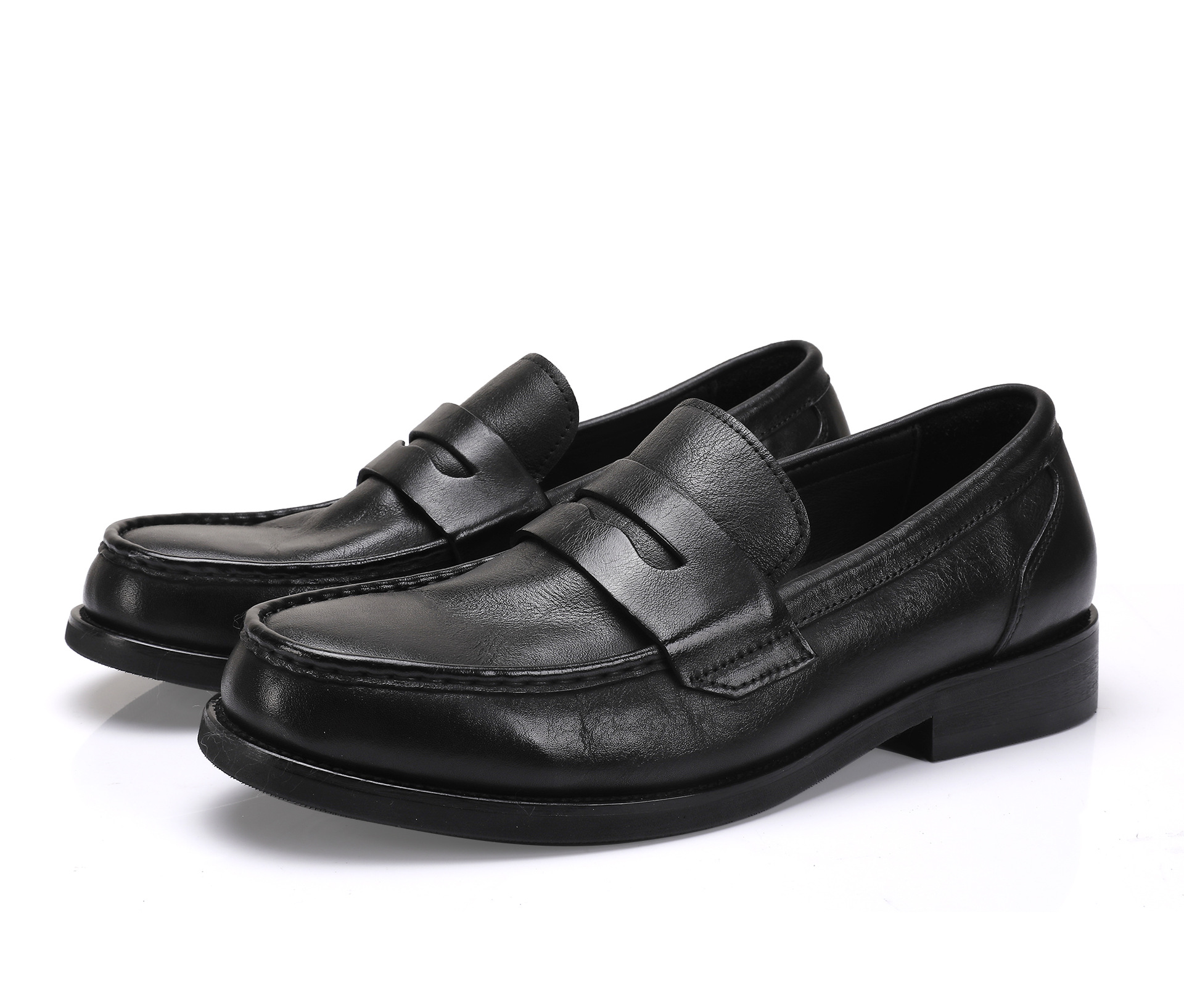 Vinter nye herre gummi ydersål slip-on business formelt tøj let luksuriøs high-end lige sko_voghion.com