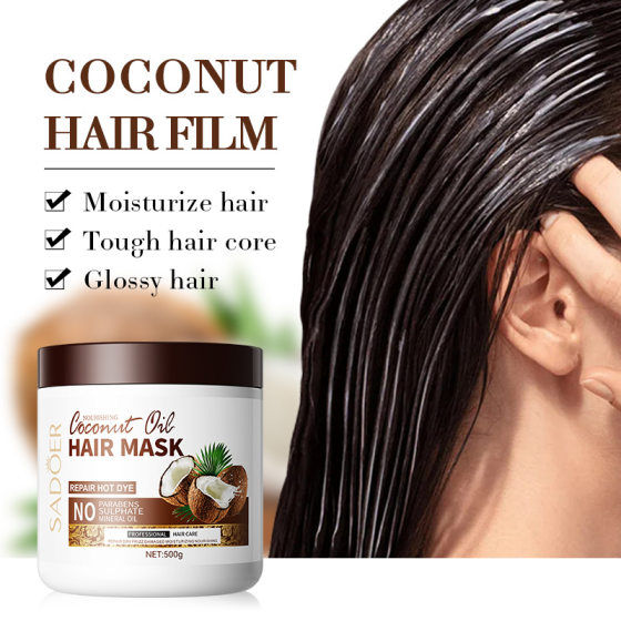 English coconut hair mask SADOER improve manic and soft large capacity hair conditioner cross-border foreign trade Wholesale