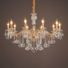 全铜客厅法式复古餐厅别墅卧室蜡烛轻奢卧室灯具2025新款水晶吊灯