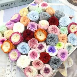 教师节永生花奥斯汀小号2-3cm巧克力玫瑰diy七夕手工婚礼鞋盒材