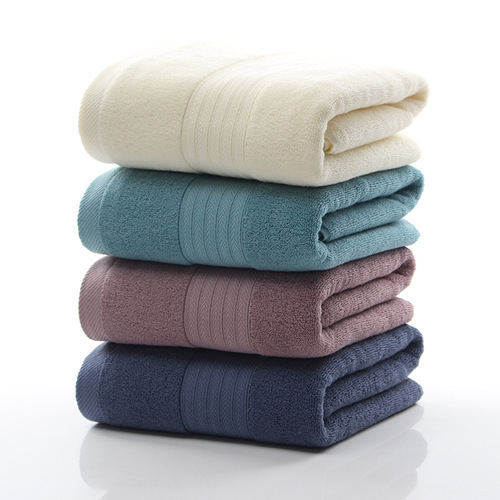 Wholesale pure cotton bath towels, soft for men and women, couple hotel household water-absorbent large towels with embroidered logo