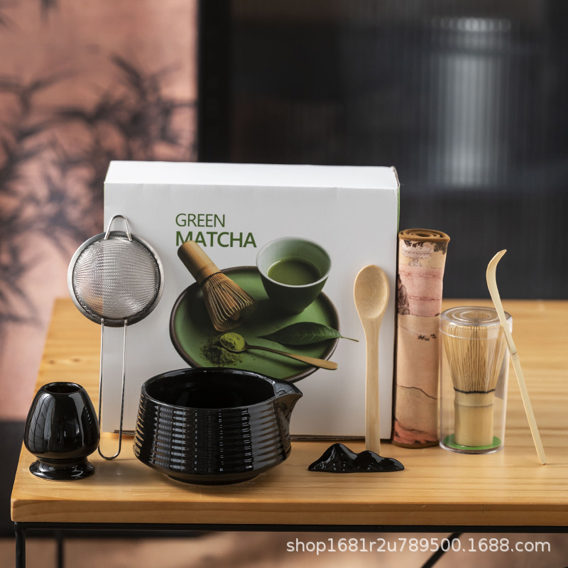 블랙(주둥이 포함) 말차 8종 세트