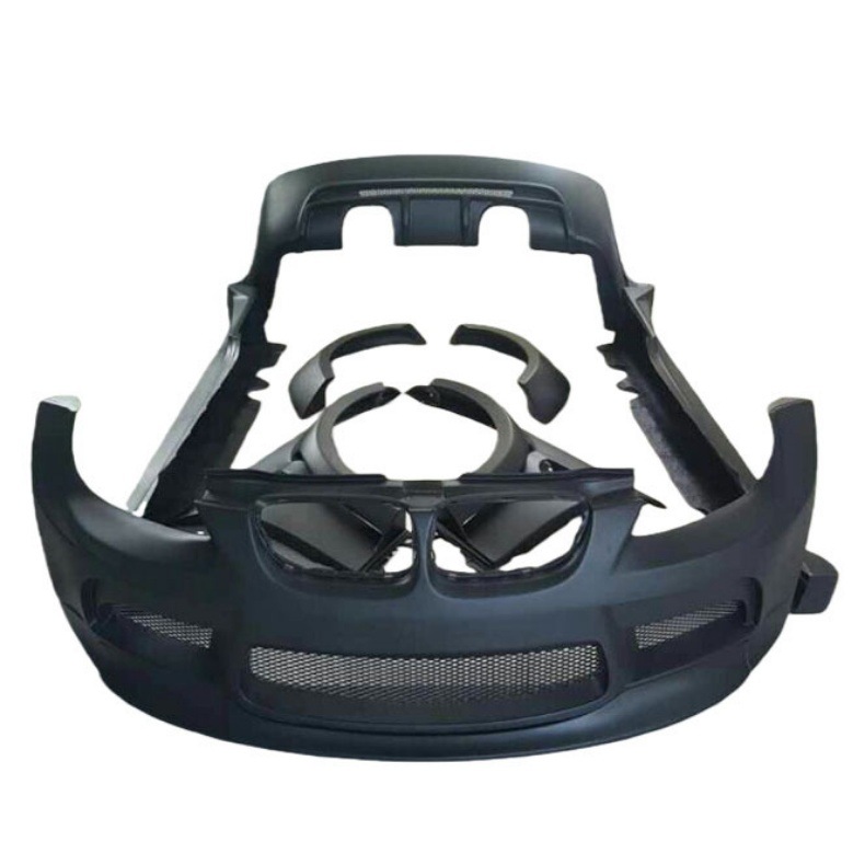 Suitable for BMW E92 E93 M3 modification wide-body V-style carbon fiber front lip, side skirts, and rear lip kit