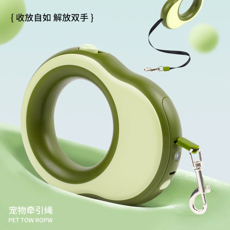 Поводок для собак, выдвижной поводок для собак среднего и маленького размера, артефакт для прогулок со светодиодным ночным светом, поводок