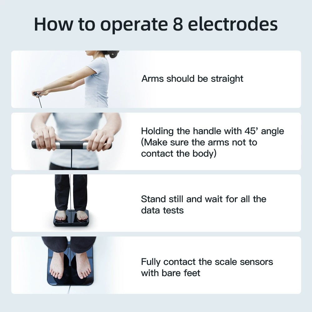 Cross-border новый профессиональный eight-electrode fat scales Democratic APP умные весы двойной частоты точные электронные весы