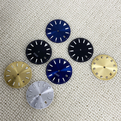 30.5MM改装表盘手表配件强绿夜光机械表字面适合NH35/NH36机芯|ms