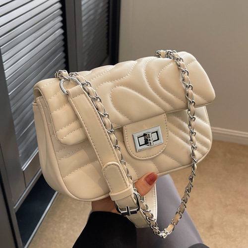 This year's popular small bags for women spring and summer versatile  new fashion texture chain messenger bag women's small square bag