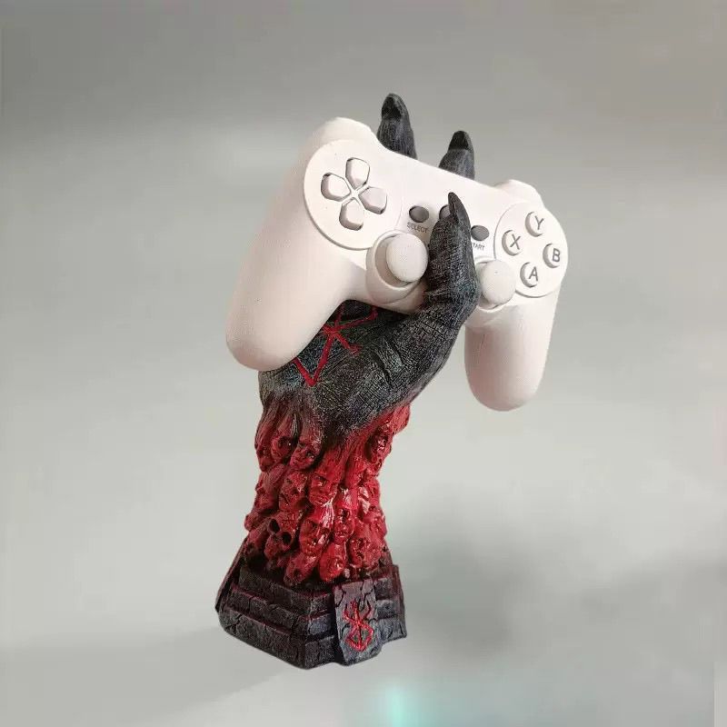 赛博朋克机械手装饰  树脂工艺摆件XBOX switch 游戏手柄桌面支架|undefined
