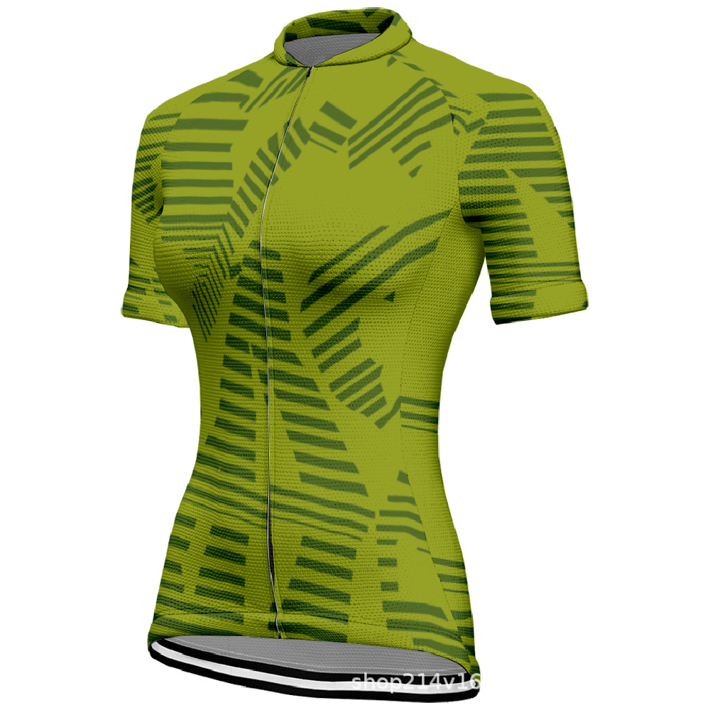 New Independent Station Cycling Clothing Women's Mountain Off-road Road Bike Short-sleeved Tops Simple Girls' Outdoor Cycling Clothing
