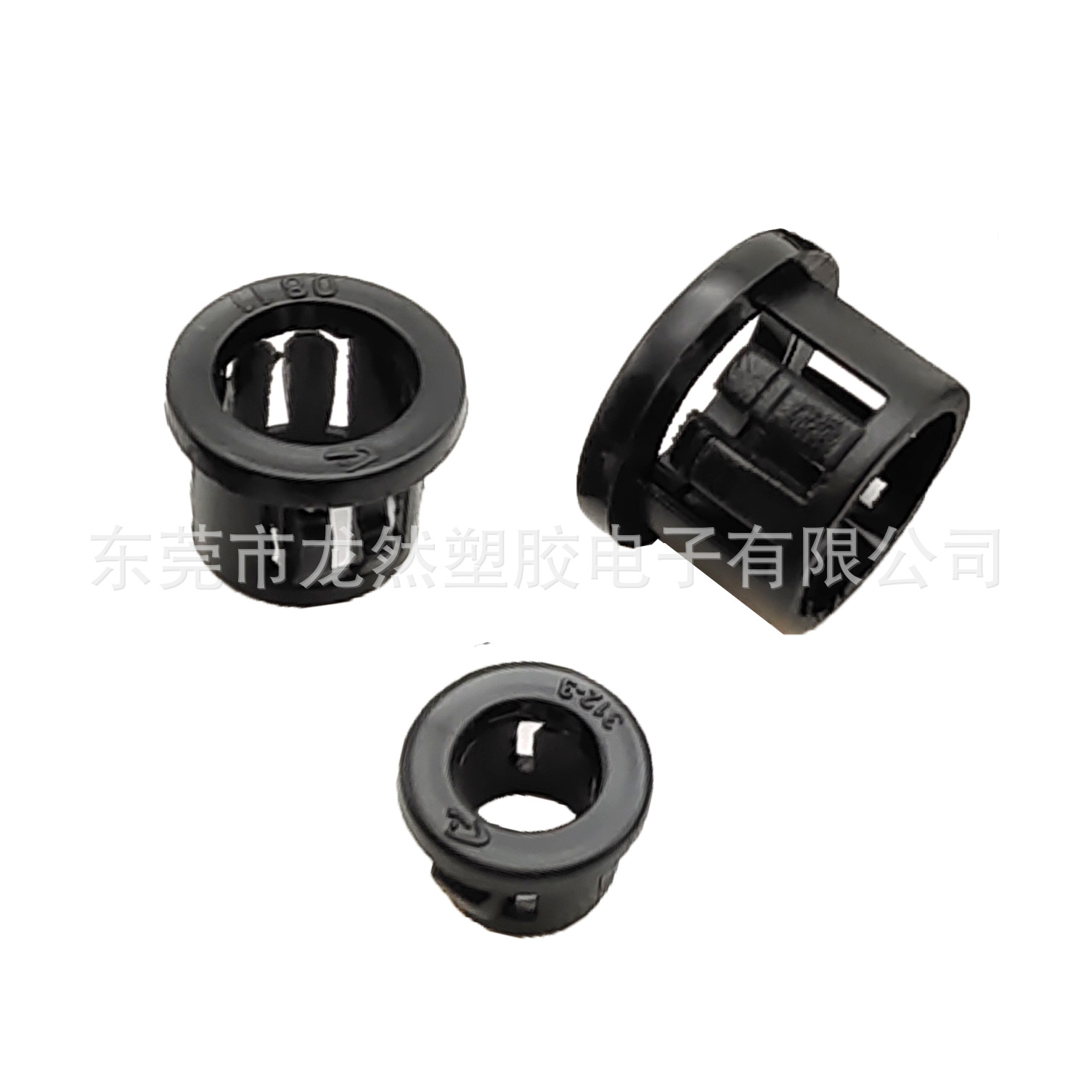 厂家直销312-3扣式护线环塞头 8mm孔塑料机箱出线保护套过线圈