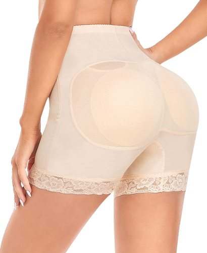High-waisted plus-size shaping body control abs pad false buttocks lifting pants buttocks and hips enhancing abdominal compression tight underwear