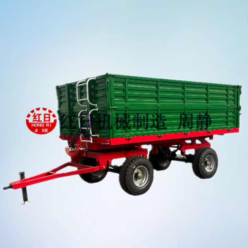 半挂农用拖车   平板拖车   3吨单双轴自卸拖车   半挂车斗