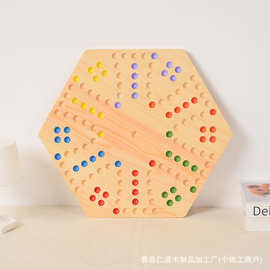 木质桌面游卡牌弹珠游戏儿童益智玩具家庭娱乐亲子玩具棋盘游戏