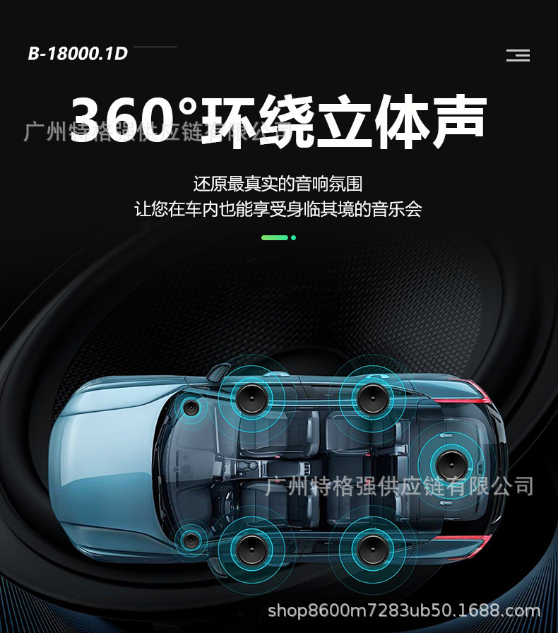 Wholesale 18000W high-power car amplifier, Class D single-channel amplifier for subwoofer, car audio modification