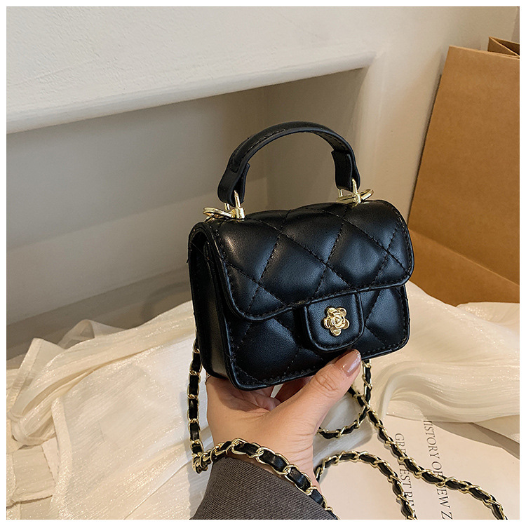 Sacs pour femmes, exquis, petit, parfumé, de grande valeur, pour enfants, à bandoulière, à la mode, motif diamant, mini sac à main, petit sac carré_voghion.com