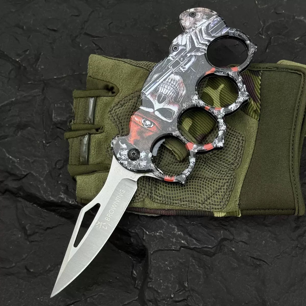 Cuchillo plegable multifuncional para exteriores Cuchillo de defensa personal Cuchillo de supervivencia salvaje para acampar