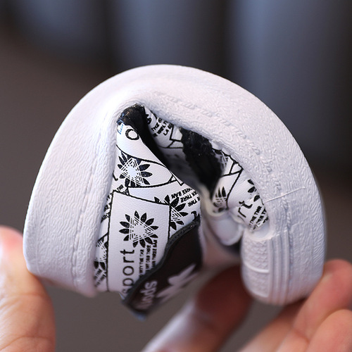 Spring new shell toe children's shoes, children's sports shoes, boys' casual sneakers, girls' baby shoes, white shoes