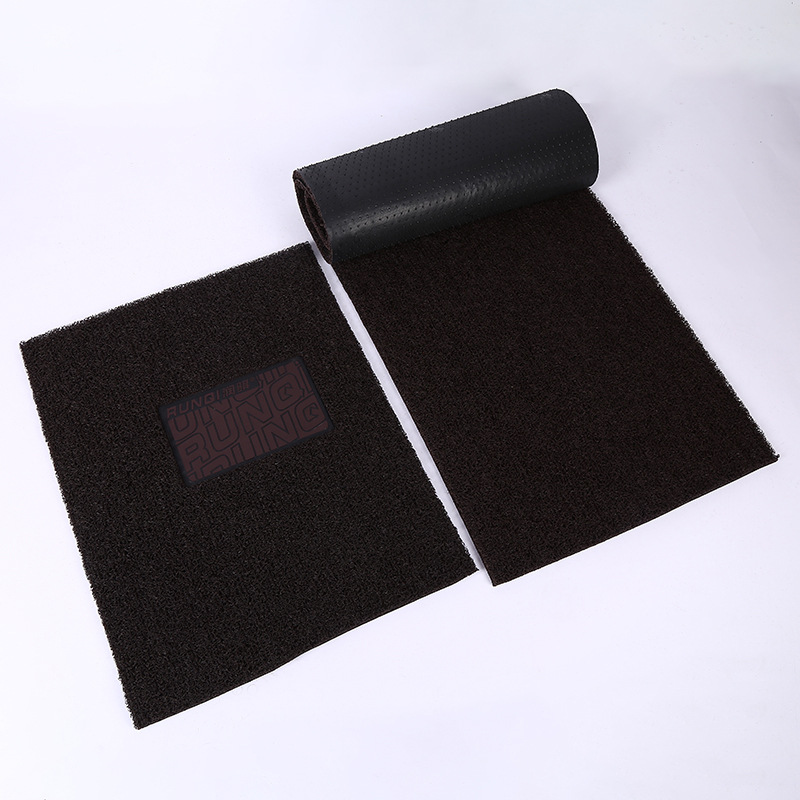 18mm Car Wire Loop Mat Set, Universal Car Mats with Hot-Melt Adhesive Backing, Pvc Non-Slip Entryway Floor Mat