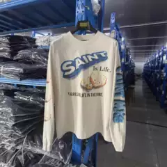 SAINT MICHAEL Heavyweight 430GSM Long Sleeve T-Shirt - Unisex Oversized Streetwear