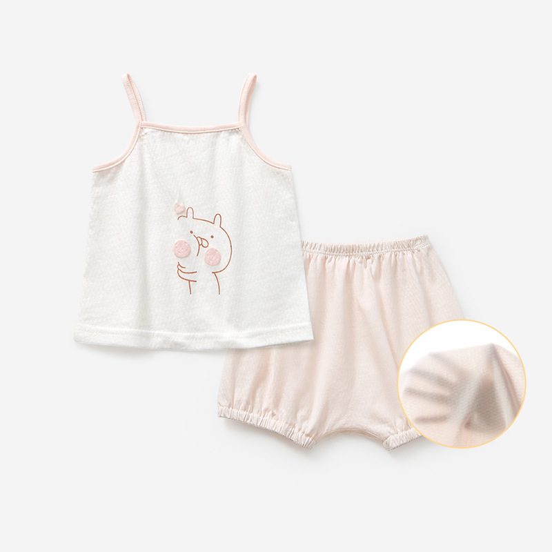 Bebé niña camisola traje niñas chaleco verano sin mangas Delgado niño split shorts dos piezas Bebé Ropa de verano image 9