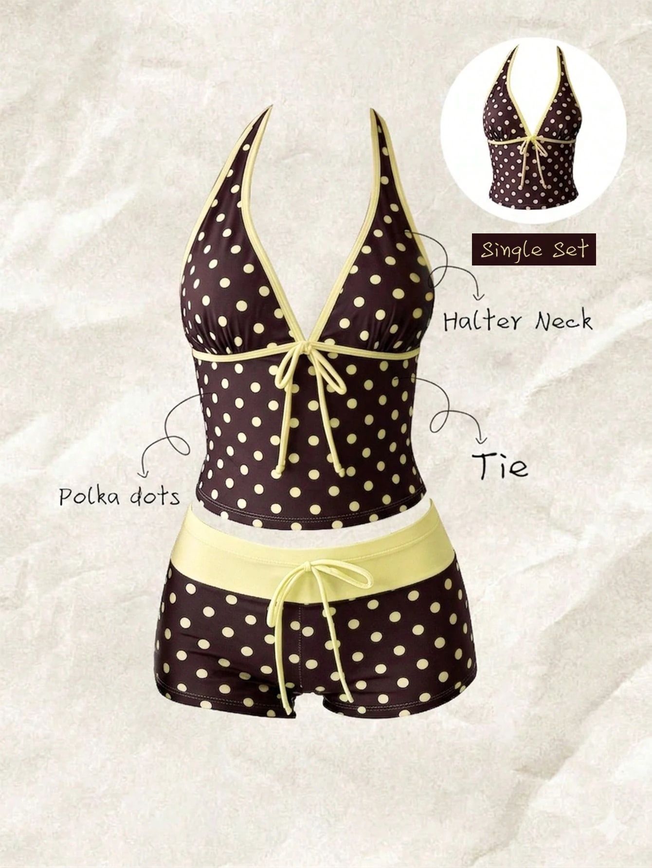 Yellow polka dots / S