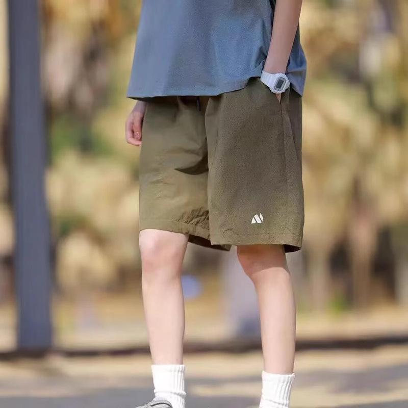 Grass Space Japanese-Style Lightweight Breathable Quick-Dry Shorts for Women Summer Loose Versatile Knee-Length Shorts