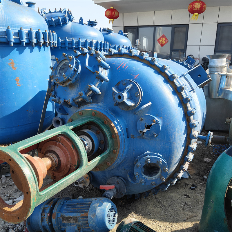 二手搪瓷反应釜 工业反应设备 二手5吨反应罐