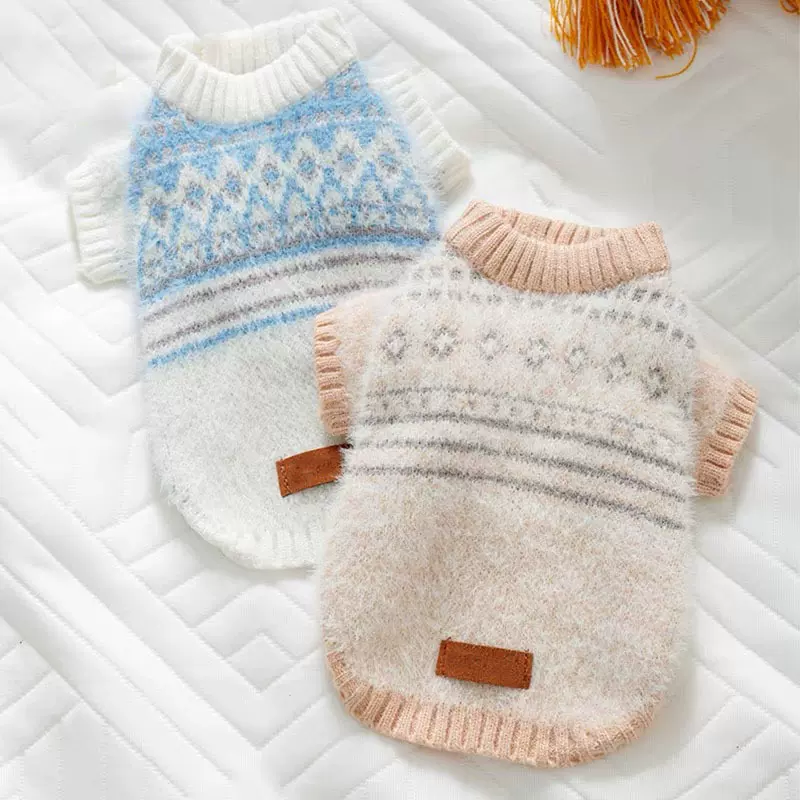 大朗毛衣工厂秋冬狗狗衣服加厚保暖比熊博美约克夏小型犬宠物毛衣