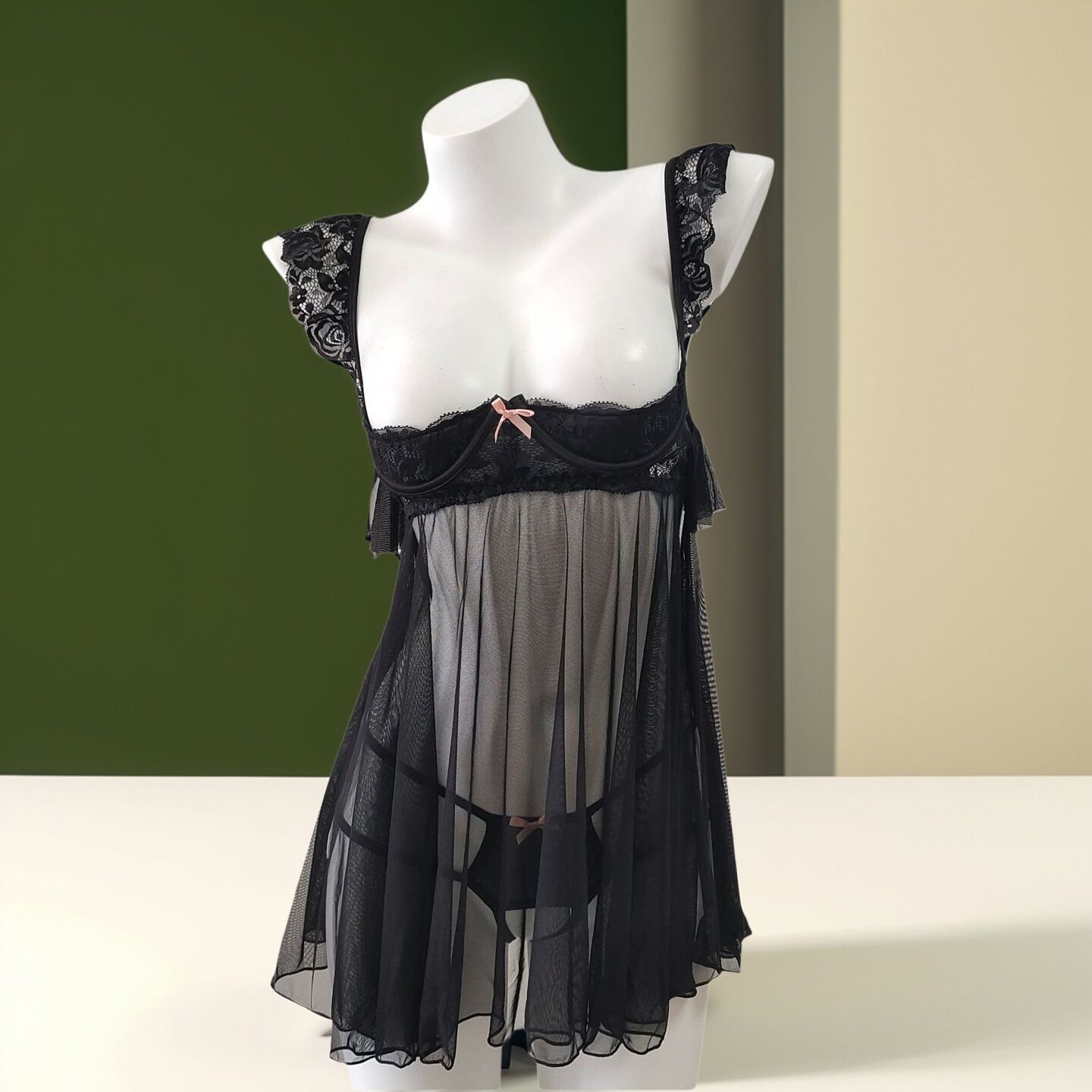 검은색 잠옷 + 속옷