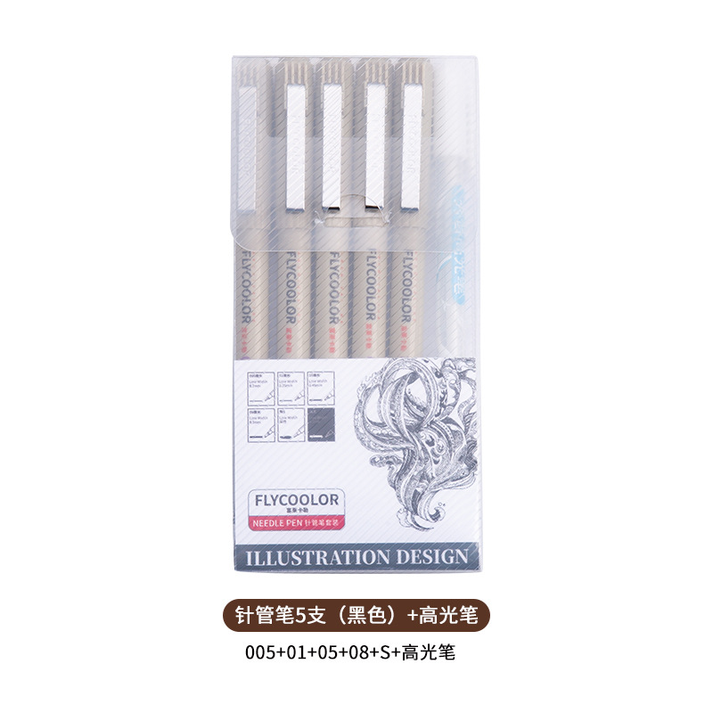 Xiupu aguja pluma impermeable gancho pluma comic cepillo gancho dibujo pintura cepillo diseño papelería suministros traje