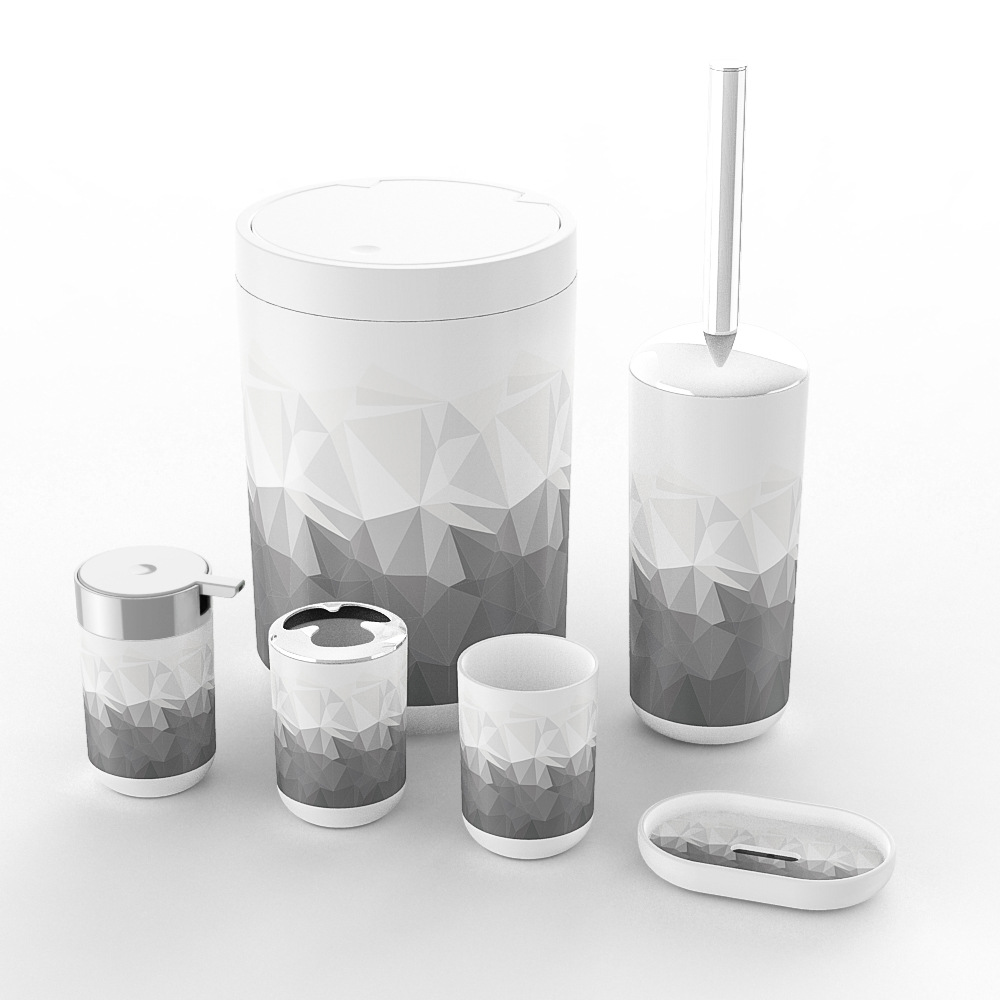 Nuevo kit de baño de plástico bathroomset productos de baño baño hogar kit de lavado soporte personalizado