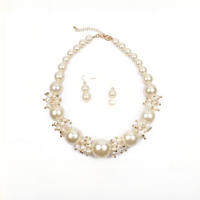 Collana a catena con perle barocche per sposa e moda_voghion.com