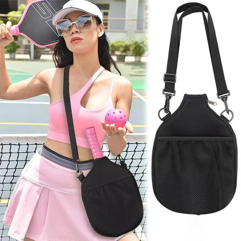 Cross-border neoprene pickleball racket storage bag, portable and easy to store, wholesale outdoor large-capacity pickleball storage bag