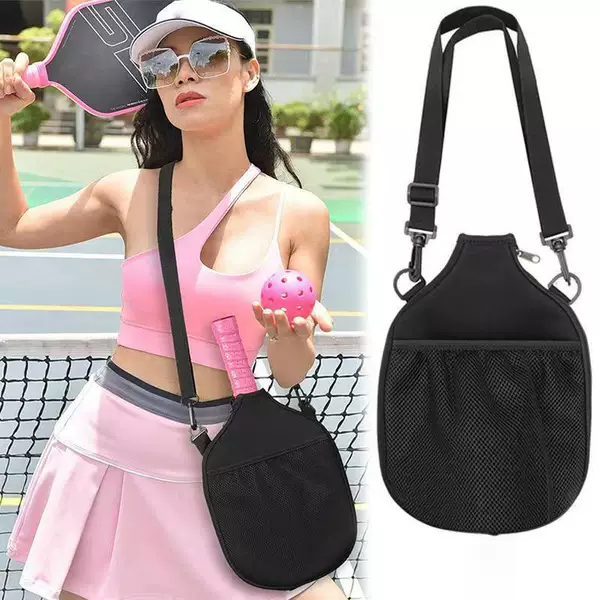 Cross-border neoprene pickleball racket storage bag, portable and easy to store, wholesale outdoor large-capacity pickleball storage bag